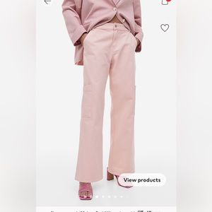 Pink cargo pants